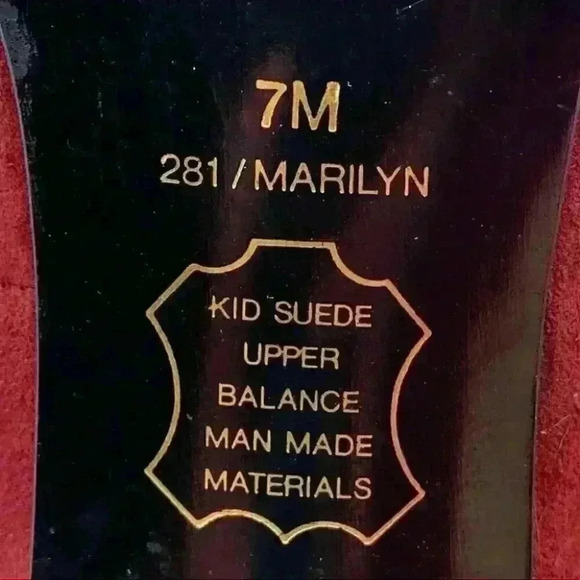 Amanda Smith heels Marilyn sz 7 burgundy kid suede - Picture 13 of 15